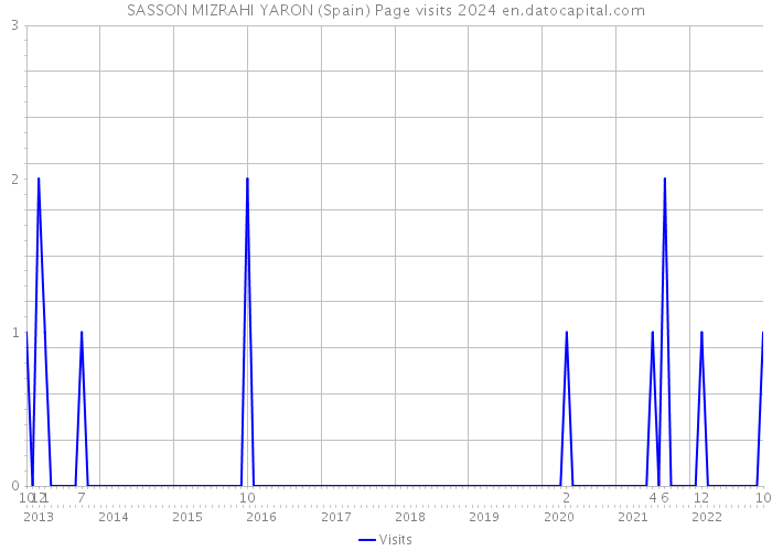 SASSON MIZRAHI YARON (Spain) Page visits 2024 