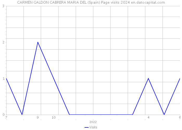 CARMEN GALDON CABRERA MARIA DEL (Spain) Page visits 2024 