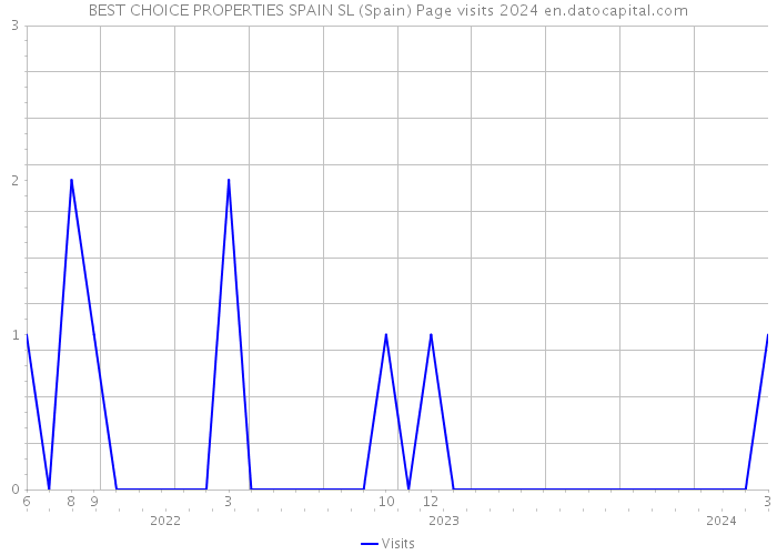 BEST CHOICE PROPERTIES SPAIN SL (Spain) Page visits 2024 