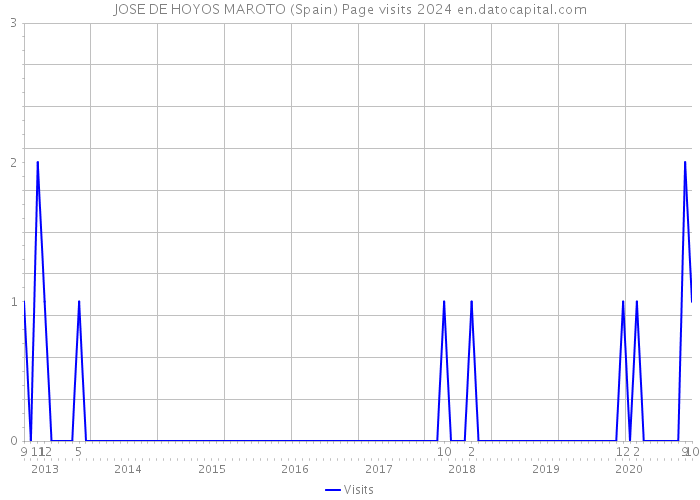 JOSE DE HOYOS MAROTO (Spain) Page visits 2024 