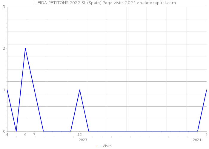 LLEIDA PETITONS 2022 SL (Spain) Page visits 2024 