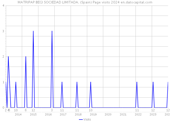 MATRIPAP BEGI SOCIEDAD LIMITADA. (Spain) Page visits 2024 