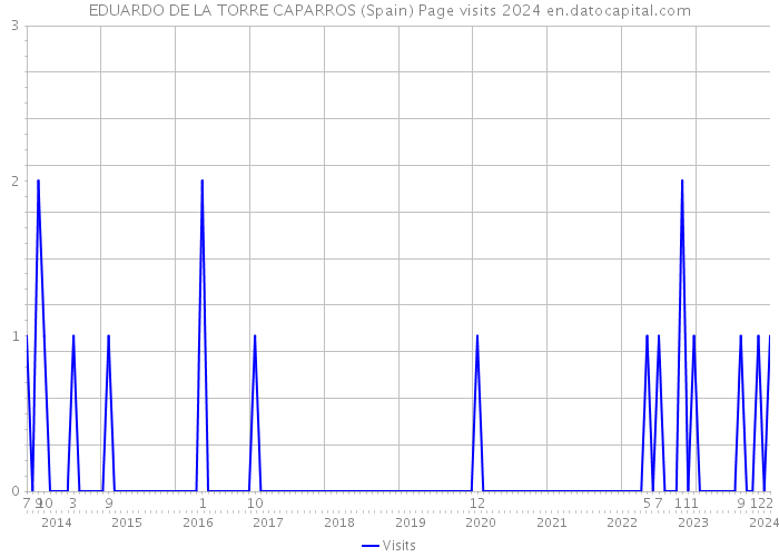 EDUARDO DE LA TORRE CAPARROS (Spain) Page visits 2024 