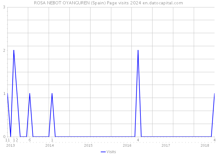 ROSA NEBOT OYANGUREN (Spain) Page visits 2024 