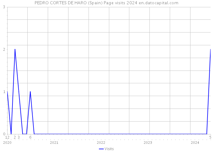 PEDRO CORTES DE HARO (Spain) Page visits 2024 