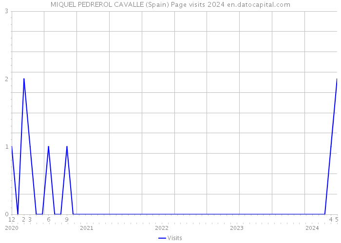 MIQUEL PEDREROL CAVALLE (Spain) Page visits 2024 