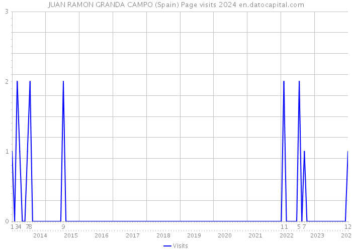 JUAN RAMON GRANDA CAMPO (Spain) Page visits 2024 
