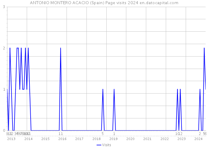 ANTONIO MONTERO ACACIO (Spain) Page visits 2024 