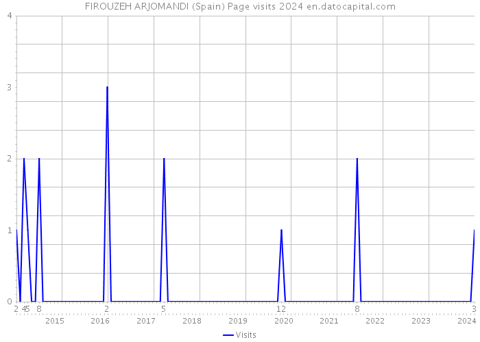 FIROUZEH ARJOMANDI (Spain) Page visits 2024 