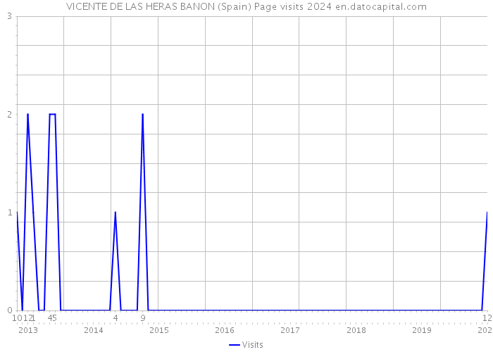 VICENTE DE LAS HERAS BANON (Spain) Page visits 2024 