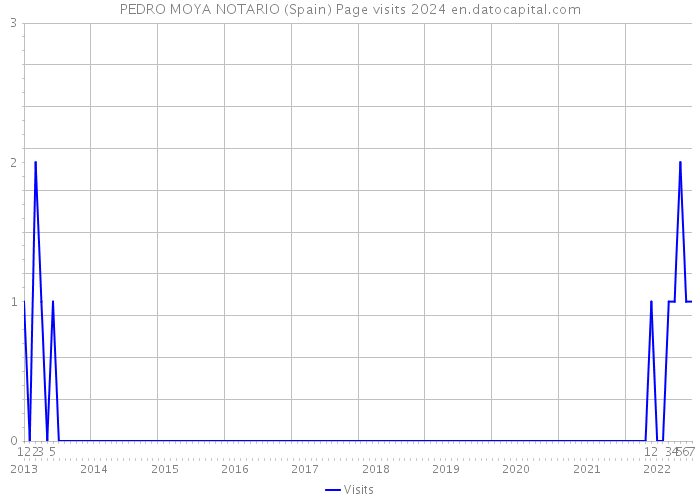PEDRO MOYA NOTARIO (Spain) Page visits 2024 
