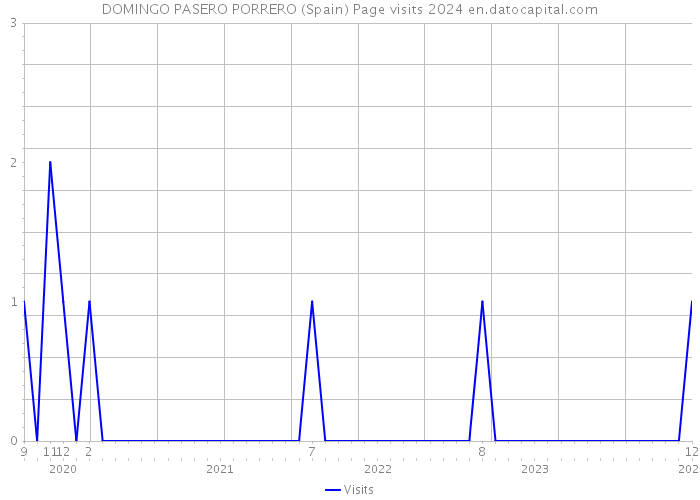 DOMINGO PASERO PORRERO (Spain) Page visits 2024 