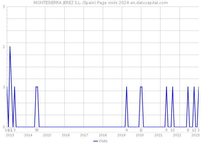 MONTESIERRA JEREZ S.L. (Spain) Page visits 2024 