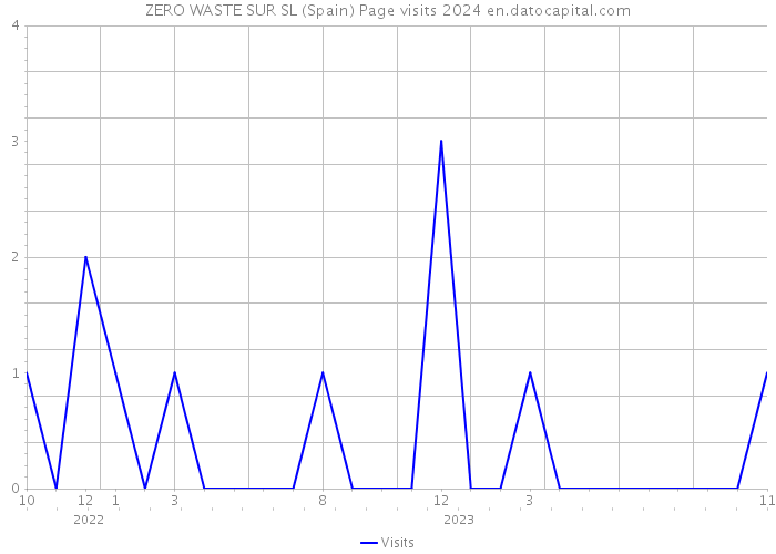 ZERO WASTE SUR SL (Spain) Page visits 2024 