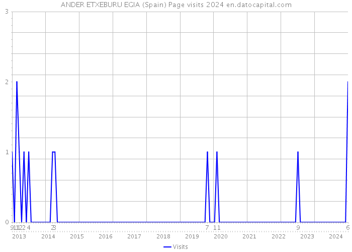 ANDER ETXEBURU EGIA (Spain) Page visits 2024 