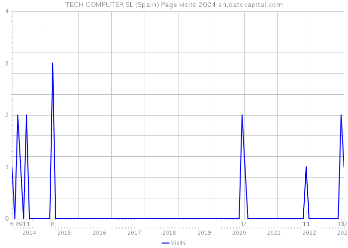 TECH COMPUTER SL (Spain) Page visits 2024 