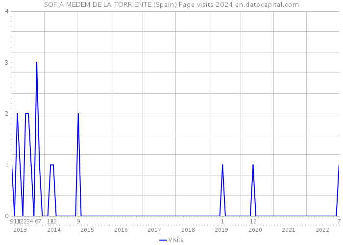 SOFIA MEDEM DE LA TORRIENTE (Spain) Page visits 2024 