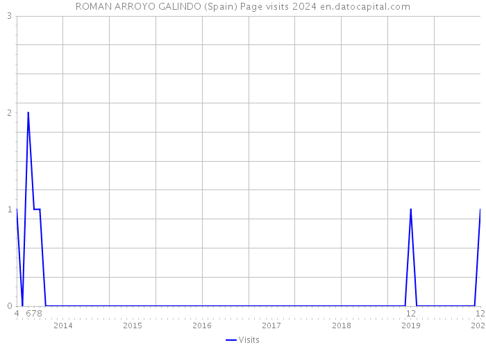 ROMAN ARROYO GALINDO (Spain) Page visits 2024 