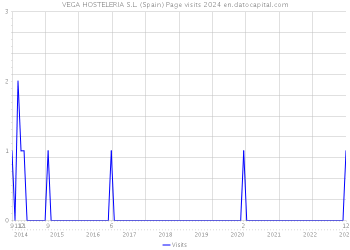 VEGA HOSTELERIA S.L. (Spain) Page visits 2024 