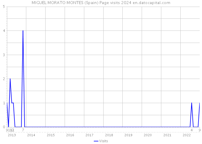 MIGUEL MORATO MONTES (Spain) Page visits 2024 