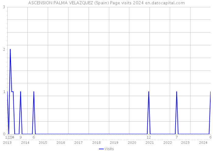 ASCENSION PALMA VELAZQUEZ (Spain) Page visits 2024 