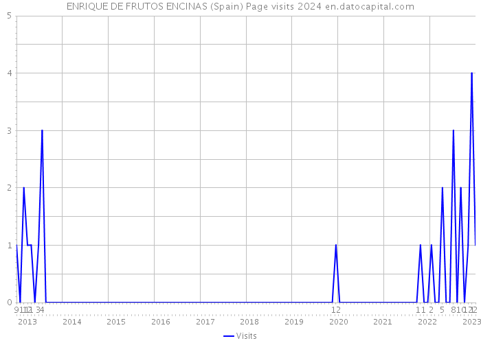 ENRIQUE DE FRUTOS ENCINAS (Spain) Page visits 2024 