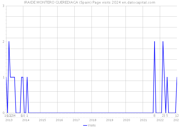 IRAIDE MONTERO GUEREDIAGA (Spain) Page visits 2024 