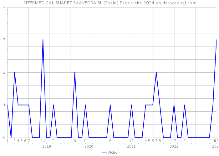 INTERMEDICAL SUAREZ SAAVEDRA SL (Spain) Page visits 2024 