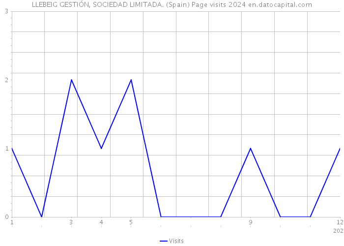 LLEBEIG GESTIÓN, SOCIEDAD LIMITADA. (Spain) Page visits 2024 