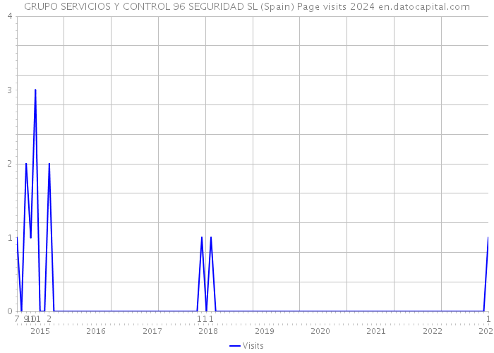 GRUPO SERVICIOS Y CONTROL 96 SEGURIDAD SL (Spain) Page visits 2024 