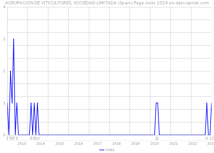 AGRUPACION DE VITICULTORES, SOCIEDAD LIMITADA (Spain) Page visits 2024 