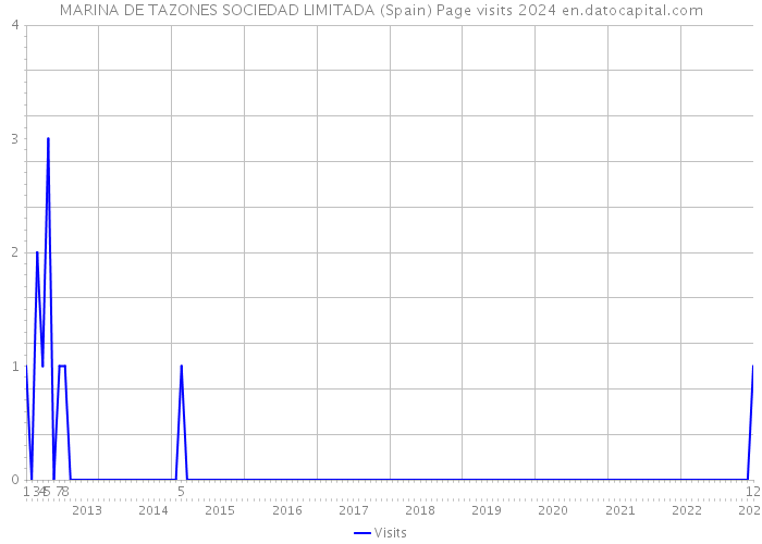 MARINA DE TAZONES SOCIEDAD LIMITADA (Spain) Page visits 2024 