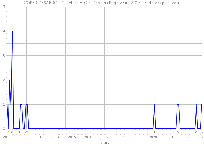 COBER DESARROLLO DEL SUELO SL (Spain) Page visits 2024 