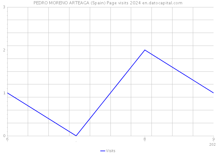 PEDRO MORENO ARTEAGA (Spain) Page visits 2024 