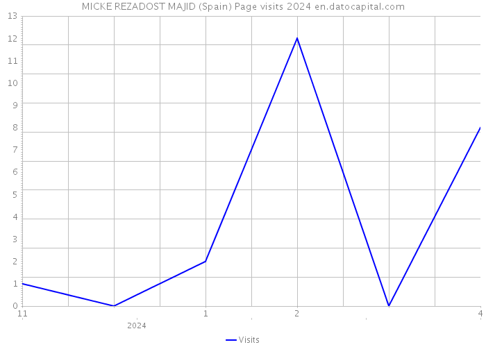 MICKE REZADOST MAJID (Spain) Page visits 2024 