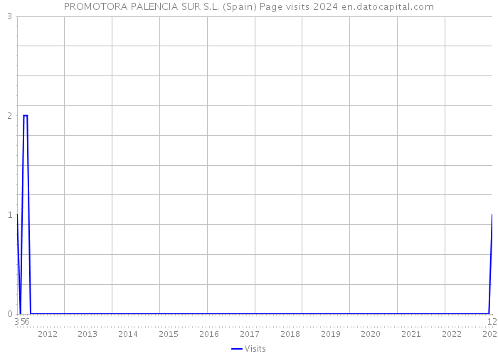 PROMOTORA PALENCIA SUR S.L. (Spain) Page visits 2024 