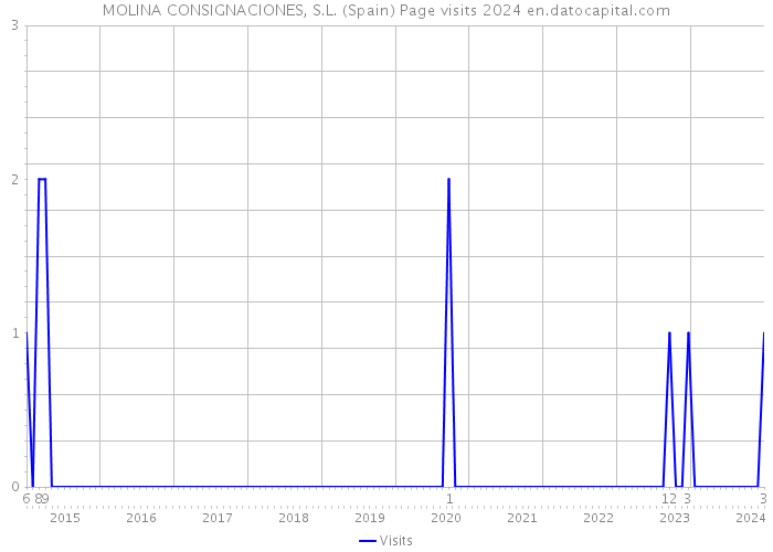 MOLINA CONSIGNACIONES, S.L. (Spain) Page visits 2024 
