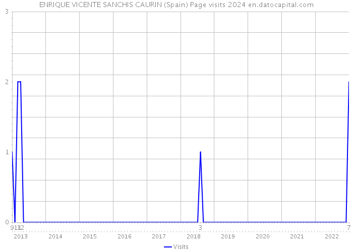 ENRIQUE VICENTE SANCHIS CAURIN (Spain) Page visits 2024 