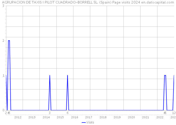 AGRUPACION DE TAXIS I PILOT CUADRADO-BORRELL SL. (Spain) Page visits 2024 