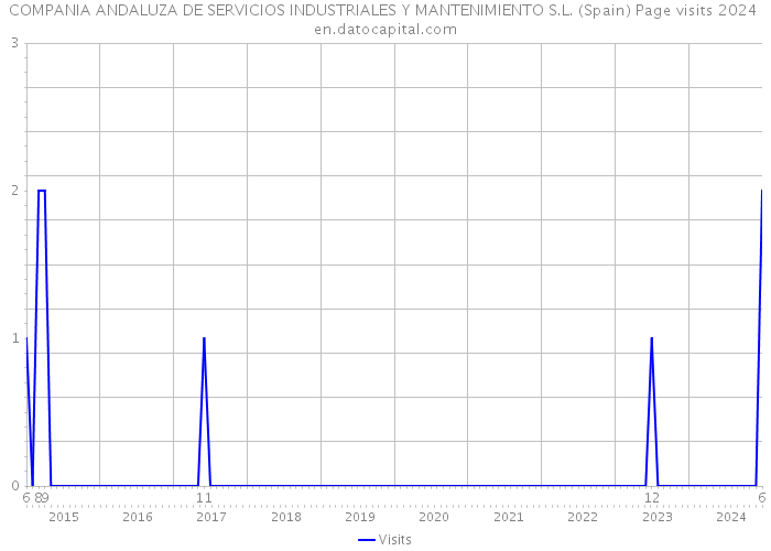 COMPANIA ANDALUZA DE SERVICIOS INDUSTRIALES Y MANTENIMIENTO S.L. (Spain) Page visits 2024 
