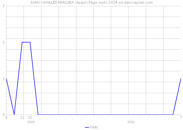 JUAN CANALES MIALDEA (Spain) Page visits 2024 