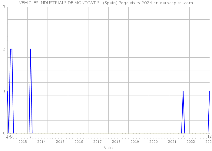 VEHICLES INDUSTRIALS DE MONTGAT SL (Spain) Page visits 2024 