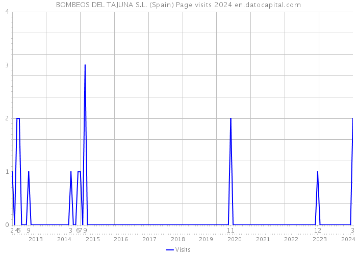 BOMBEOS DEL TAJUNA S.L. (Spain) Page visits 2024 