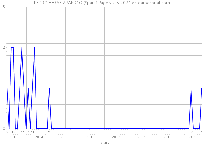 PEDRO HERAS APARICIO (Spain) Page visits 2024 