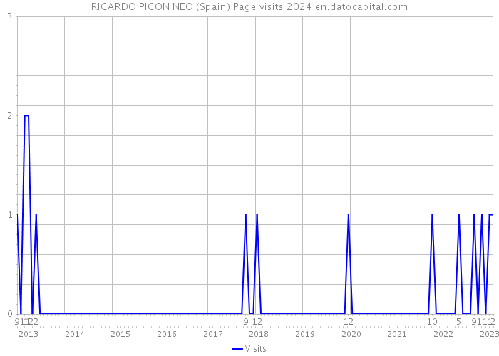 RICARDO PICON NEO (Spain) Page visits 2024 