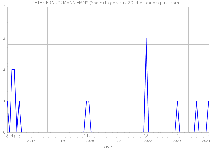 PETER BRAUCKMANN HANS (Spain) Page visits 2024 