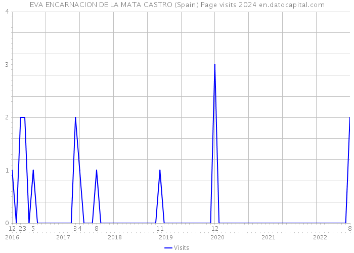 EVA ENCARNACION DE LA MATA CASTRO (Spain) Page visits 2024 