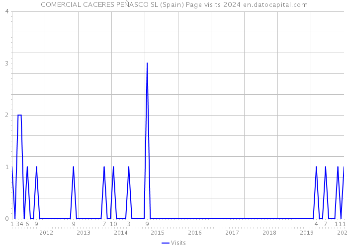 COMERCIAL CACERES PEÑASCO SL (Spain) Page visits 2024 