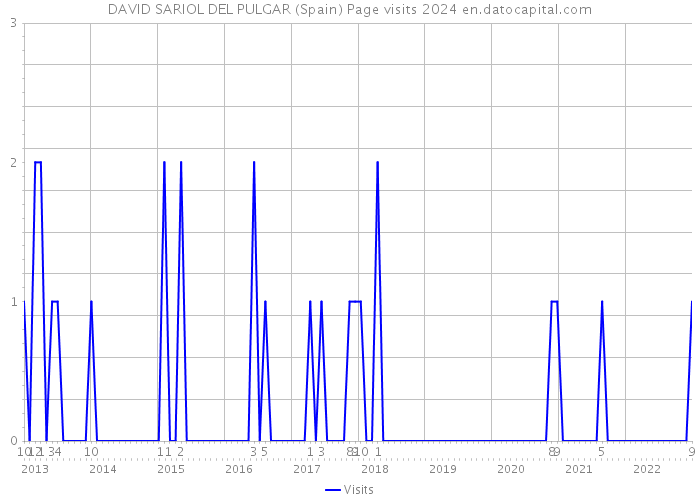 DAVID SARIOL DEL PULGAR (Spain) Page visits 2024 