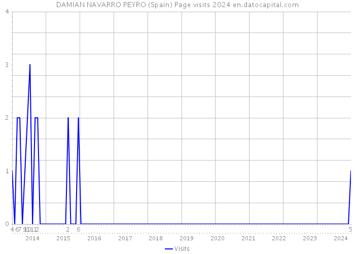 DAMIAN NAVARRO PEYRO (Spain) Page visits 2024 